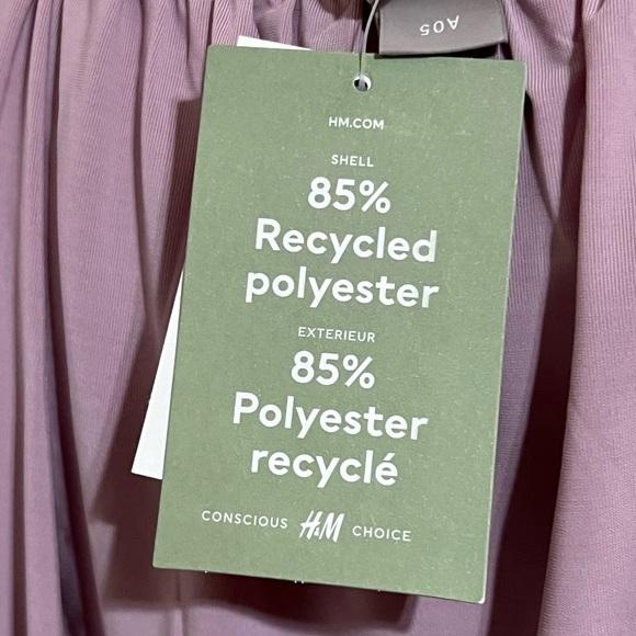 H&M Classy Summer Dreamy Purple Long Rutched Dress - Picture 11 of 11